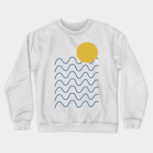 Ocean Waves Landscape Crewneck Sweatshirt